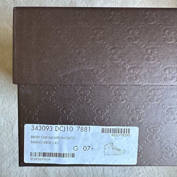 Limited Edition GUCCI Signature WEB Burnish Leather SNEAKERS Size 7.5 G | 8.5 US - Picture 16 of 16